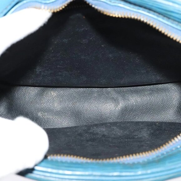 LOUIS VUITTON Epi June Feuille Shoulder Bag Blue M52155 LV Auth 135469 - Picture 12 of 16